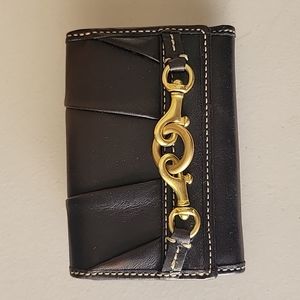 Coach mini leather wallet